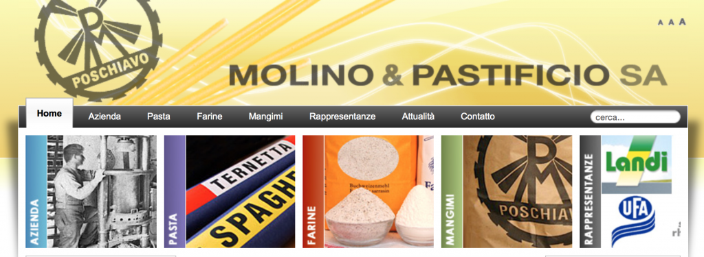 Le site du molino da Poschiavo