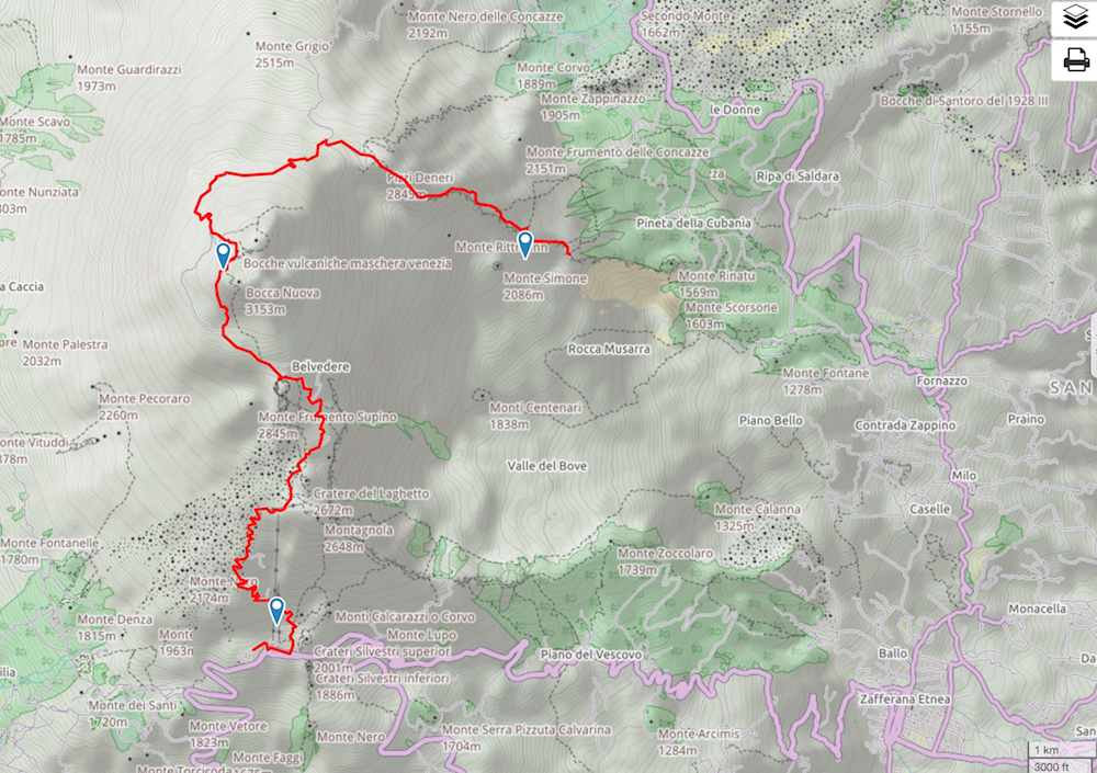 9. --> Etna --> avant Rocca Palombe